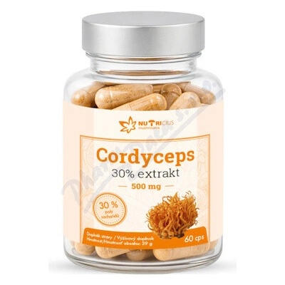 Cordyceps 30% extrakt 500mg 60 kapslí