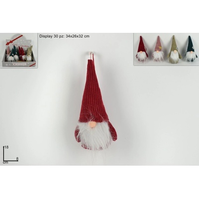 MAKRO Škriatok vianočný závesný rôzne druhy