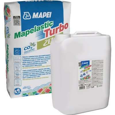 MAPEI Mapelastic Turbo Zero hydroizolace teras a balkónů set A+B 36 kg (složka A 20 kg + složka B 16 kg)