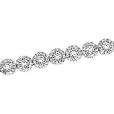 Zlatnictví U Kostela stříbrný kamínkový náramek 087