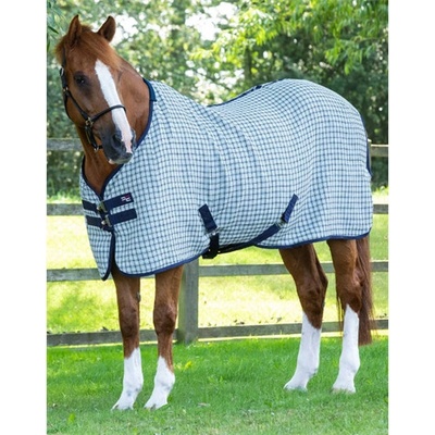 Premier Equine Vaflová deka 3D šedo modrá