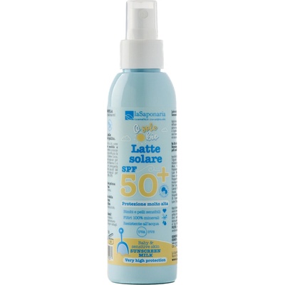 laSaponaria opalovací mléko pro děti a citlivou pokožku SPF50+ BIO 125 ml – Zboží Dáma