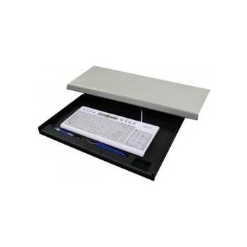 DRŽÁK KLÁVESNICE POD STŮL, ČERNÁ, PLAST, LOGO