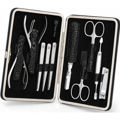 Zwilling Classic Inox Manicure Set Leather Case, 10 ks Black