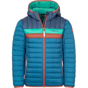 TROLLKIDS Детско синтетично яке Trollkids Kid's Eikefjord Jacket Synthetic jacket - Summernight Blue / Mystic Blue / Red Clay / Blue Coral - размер 122 (EU) (703-3293-1916)
