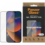 Panzer Стъклен протектор PanzerGlass за Apple iPhone 14 Pro Max, UWF, Antibacterial - Черен