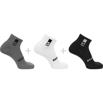 Salomon Everyday Ankle 3-Pack LC2086700 black/white med/grey melange