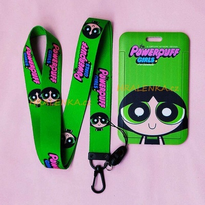 Šňůrka na krk s cedulkou The Powerpuff Girls Buttercup