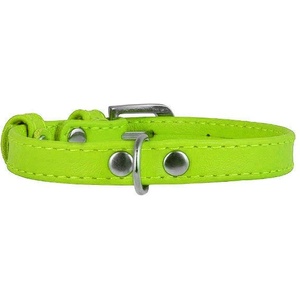COLLAR Плосък кожен нашийник зелен 21 - 29см, 12мм