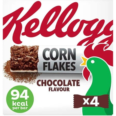 Kellogg's Corn Flakes cereální tyčinky s čokoládovou příchutí 4 x 24 g