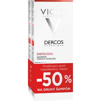 Vichy Dercos Energisant posilňujúci šampón 2 x 200 ml darčeková sada