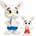 Micki Детски фигурки Micki - Bamse, Семейството на Зайчето Хоп (64004200)