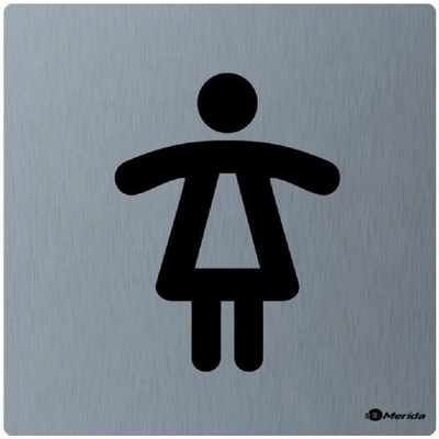 Merida STELLA - nerezový piktogram WC (dámy), matný