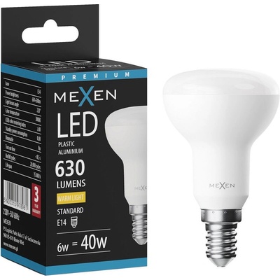 Mexen Nova LED крушка E14, R50, 6W, Топла - 3000K, 630 lm - L103-E14-0630-01 (L103-E14-0630-01)