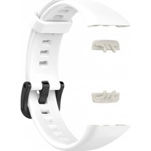 BStrap Silicone remienok na Honor Band 6 / Huawei Band 6, white SHO003C02