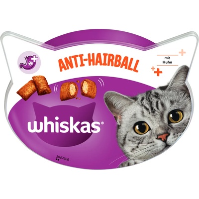 Whiskas 2 + 1 подарък! 3 x Whiskas лакомства - Anti-Hairball (3 х 60 г)