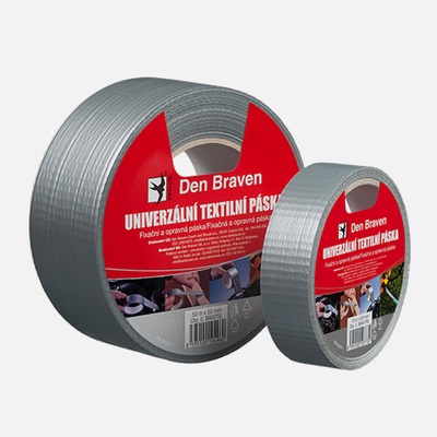 Den Braven Univerzálna textilná páska 30 mm x 50 m strieborná