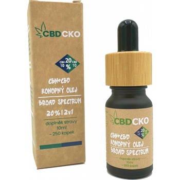 CBDčko Konopný olej 10% CBN + 10% CBD full spectrum 20% 10 ml