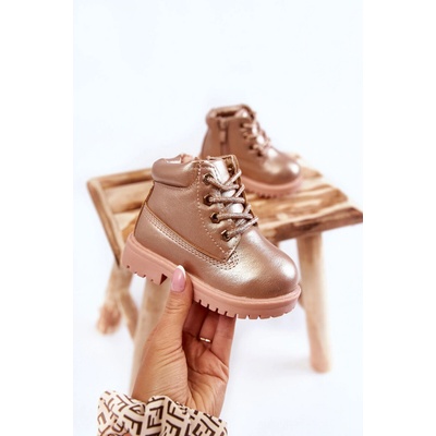 Kesi dětské boty bílá hnědá