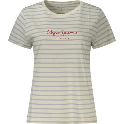 PEPE JEANS Дамска тениска с къс ръкав pepe jeans, Размер xs, Цвят Бяло (pl5000124maestriped_bi800)