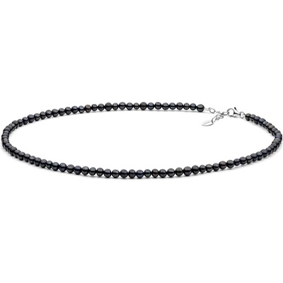 Gaura Pearls Perlový Enrica černá sladkovodní perla FORB445-C Černá