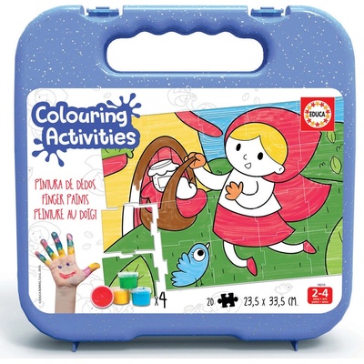 Educa Червената шапчица - пъзел за оцветяване 20 части