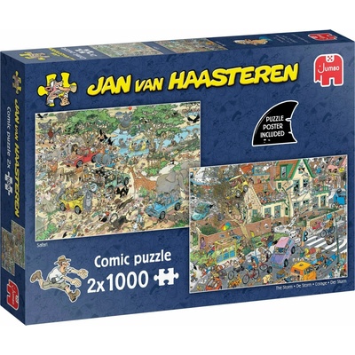 Jumbo Safari + Vichřice 2 x 1000 dílků