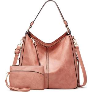 CHARON Дамска Чанта и портфейл Charon Quelea, Розова, Различни цветове (KZ210189-PINK)