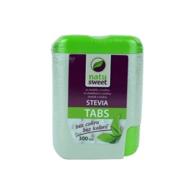 Natusweet Stevia tablety v zásobníku 300 tbl. 18 g