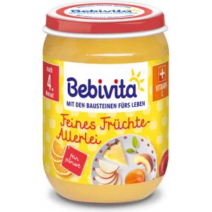 Bebivita различни плодове 190г