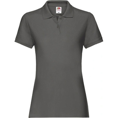 Fruit of the Loom Dámska polokošeľa 63 030 0 Light Graphite Solid