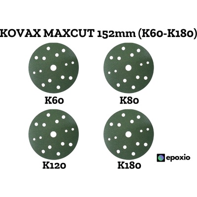 Kovax Maxcut 152 mm, 15 otvorů Zrnitost: K60