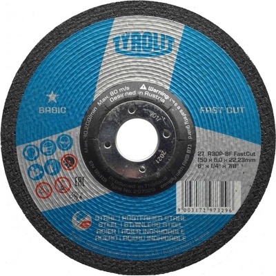 tyrolit Basic Kotouč brousící flex T27 150 x 6 x 22,2 mm A30PB80 34468718