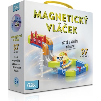 ALBI Magnetická stavebnica – Elektrický vláčik 97 dielikov
