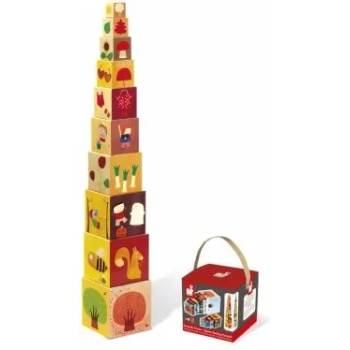 Image 1 of Janod - Пирамида от кубчета - 4 сезона (J02917)
