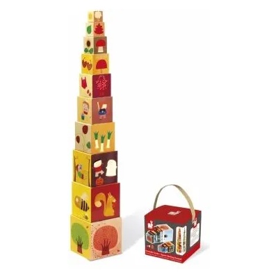 Janod - Пирамида от кубчета - 4 сезона (J02917)