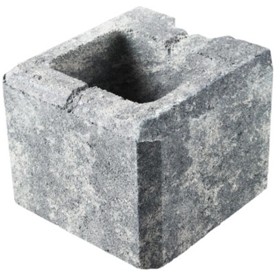 DITON Zdící tvarovka VISO Velikost: 20 x 20 x 15, Varianta: Viso koncový poloviční melír marmo, Povrch: standard