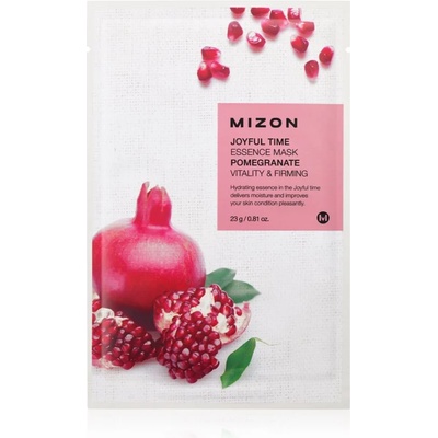 Mizon Joyful Time Pomegranate платнена маска за лице с енергизиращ ефект 23 гр