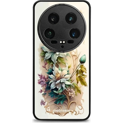 Mobiwear Glossy Xiaomi 14 Ultra 5G G014G Krémové květy