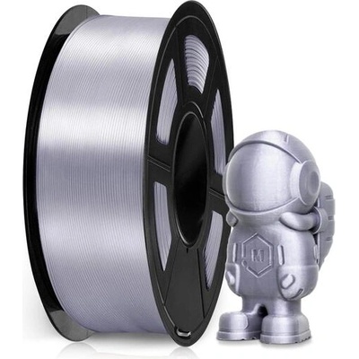 Консуматив за 3D принтер Silk, PLA+, 1.75 mm, 1 kg, сив (3D-C FIL PLA+SSP)