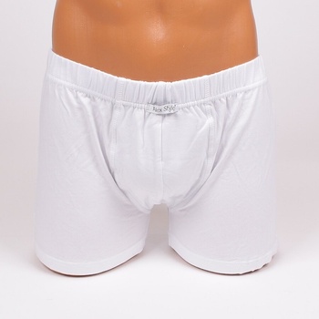 Бял памучен мъжки боксер