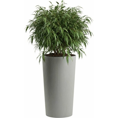 HowHomely PLASTOVÝ KVĚTINÁČ URBANIKA ECO 57X29,5 CM ŠEDÁ