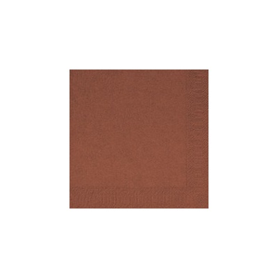 Wimex ubrousky 3V hnědé 20ks 33x33cm