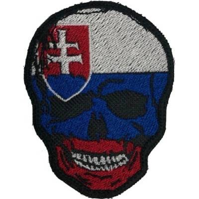 Nášivka SVK Skull, se suchým zipem - trikolóra