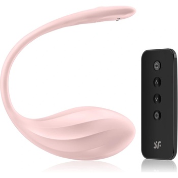 Satisfyer Ribbed Petal Connect App вибриращо яйце Pink 23 см