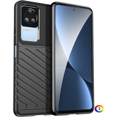 Xiaomi Poco F4 Удароустойчив Twill Texture Калъф и Протектор