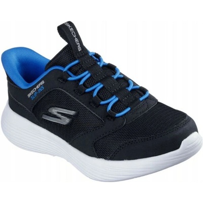 Skechers chlapčenská rekreačná obuv Go Run 400 V2 Slip-Ins K black/royal čierna