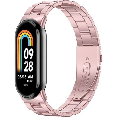 Xiaomi Mi Smart Band 8 náhradní náramek/řemínek - BO chirurgická ocel Barva: Rose zlatá MBSCZ-8BOCH04