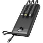 VEGER Външна батерия с вградени USB-A, USB-C, Lightning и microUSB кабели - Veger C20 Universal Power Bank 20000 mAh (черен) (W2059)