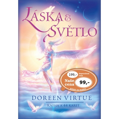 Láska a světlo, kapesní vydání - kniha 44 karet - Dooren Virtue